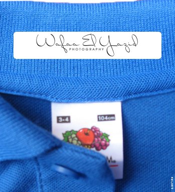 Stickers strijken op kleding